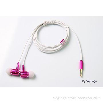 High quality colorful metal earphone with mic